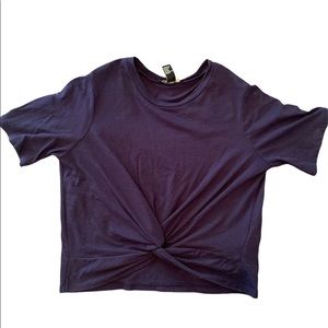 3/$30 Forever 21 navy knot crop top